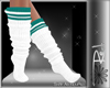 ! White Teal Socks