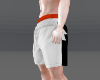 White Black Shorts