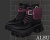 Crimson Pouch boots