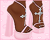 💗 Pink Cross Heels