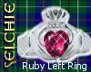 *S Claddagh Ruby