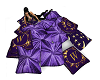 Purple Silk Monogram W