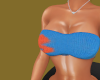 blue knit top