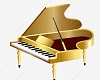 Piano Casamento dourado