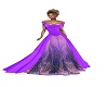 Purple beaded gown