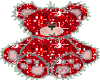 red glitter bear