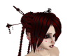 lulu red/black vamp hair