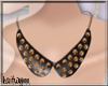 spiked bib necklace
