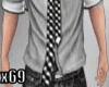 x69l> Shirt W Tie Derv