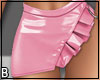 Pink Leather Skirt