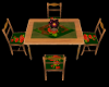 {S} Red Roses Table set