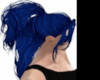 BLUE WAVY PULLED BACK