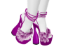 TYRA PINK FUR HEELS