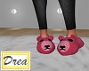 Pink Knit Bear Slippers