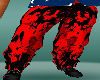 Red Black Skulls Pants