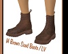 LV/M Brown Sued Boots