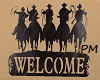 Cowboy Welcome Decal