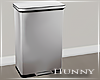 H. Stainless Trash Can