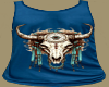 Tank blue horns