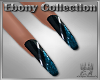 Ebony Blue Nails