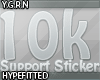 H|10K support sticker