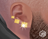 ✓ 3 Earring Gold
