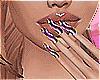 ♡ Lines Purple Nails