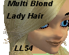 Multi Blond Lady Hair