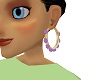 Lilac Glitter Earrings
