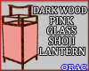 DW Bl Pink G Shoji Lamp