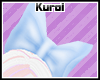 Ku~ Hair bow blue