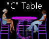 "C" Club Table for 4