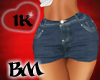 !!1K DENIM LTB SHORT BM