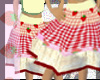 Strawberry Gingham Skirt