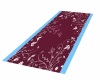 claret and blue runner