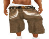 Brown Gooci Shorts 