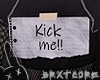 kick me | backsign