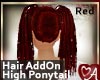 .a Hair Add Hi Ponys RED