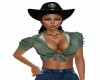 SEXY  COWGIRL *GREEN*