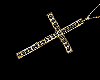 Gold Onyx Cross M