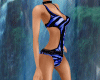 D Blue black swimwear