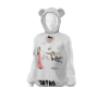 SNT.White Bunny Hoodie M