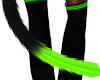 Black Green Cat Tail