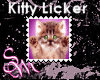 Kitty Licking Stamp