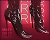 ɳ Black Plastic Heels