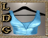 Blue Leather Top