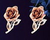 Gold Roses Earrings