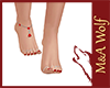 MW- Red Nails + Anklet