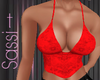 Pippa Red Corset Top