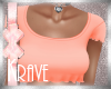 [K] ORANGE RUFFLE CROP